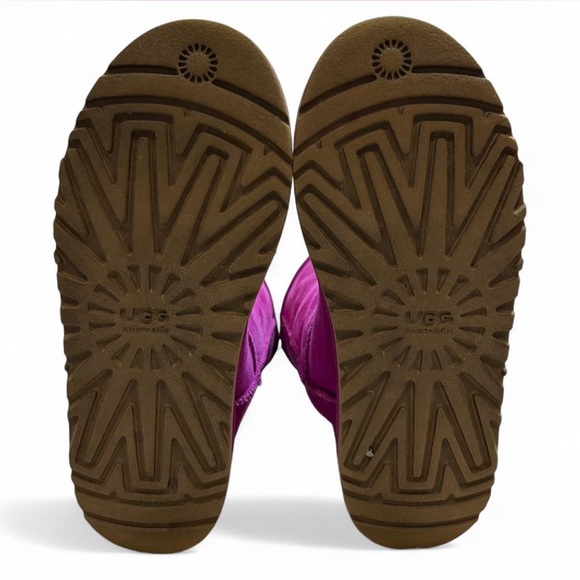 UGG Classic Short Boots Women’s Size 6 Pink/Purple Suede Sheepskin Lined Boots - Picture 5 of 6